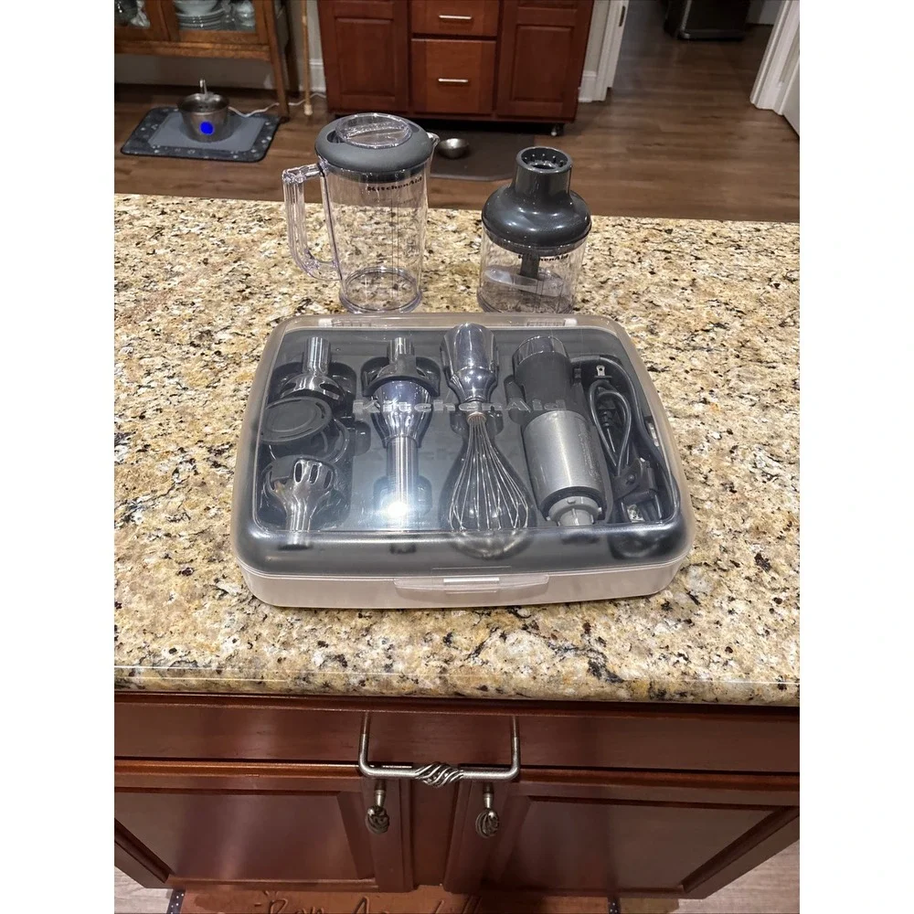 KitchenAid KHB2561 5-Speed Hand Blender System – Complete • NWOT • Original Case